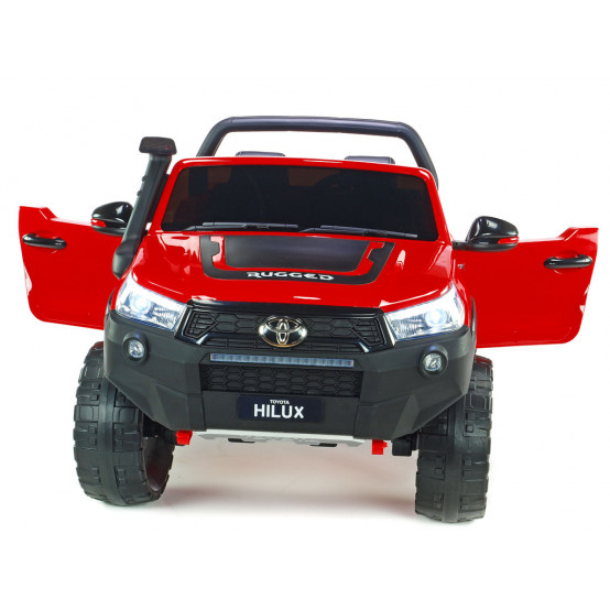 Dvoumístná Toyota Hilux Rugged X s 2.4G dálkovým ovládáním, 4x4, ČERVENÁ LAKOVANÁ
